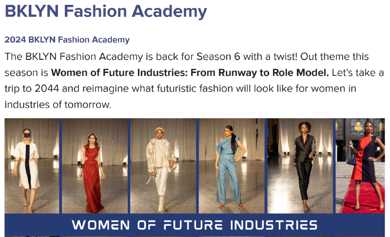 BKLYN Fashion Academy 2024 Promo Flyer