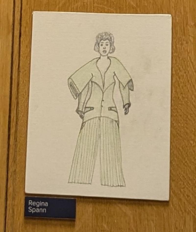 Regina's main look on canvas