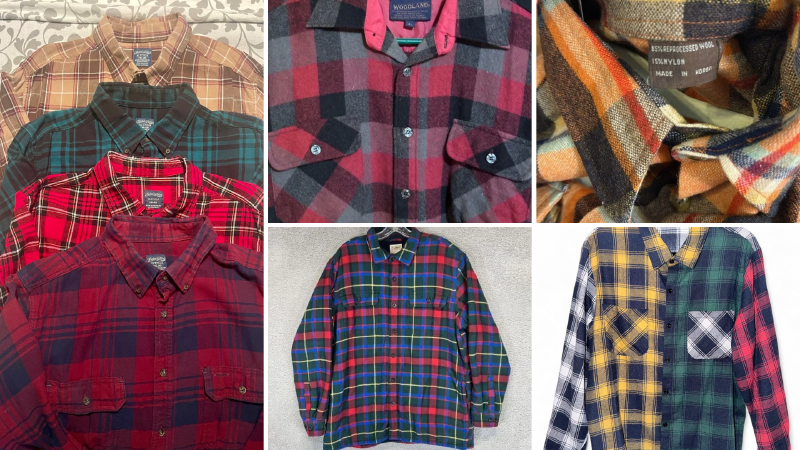 Plaid Flannel Finds for Refashioning